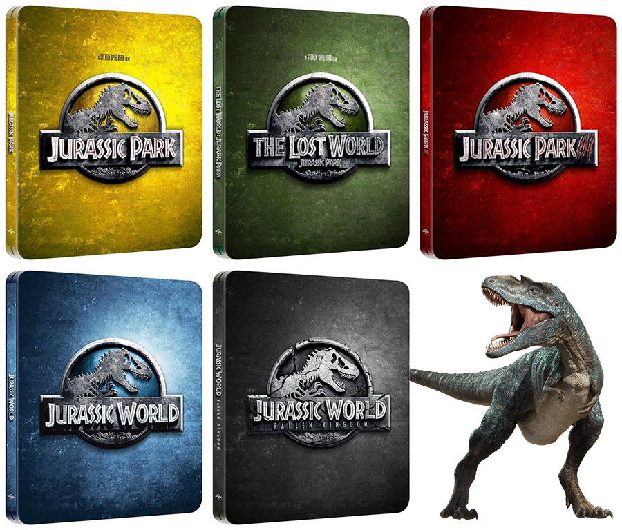 Jurassic Park et Jurassic World : Nouvelle gamme Steelbook 4K Ultra HD  Blu-ray en juin