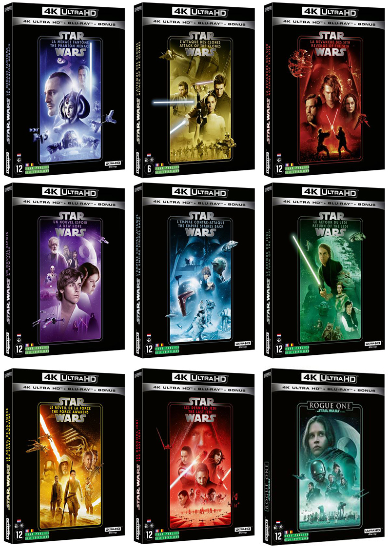 MAJ Visuels : Saga Star Wars en Blu-ray 4K : Le 24 avril 2020 en France et  Ouverture des précommandes