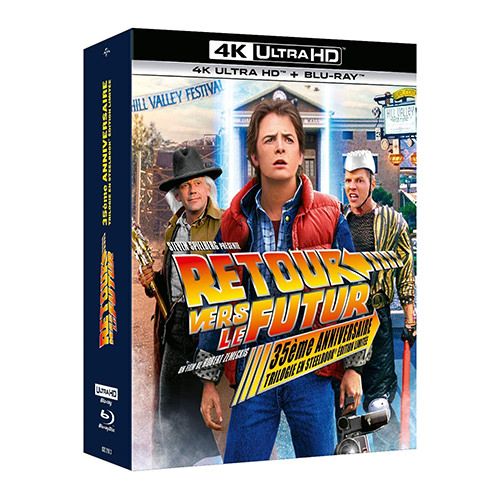 Coffret Blu-Ray 4K Ultra HD Retour vers le Futur Steelbook Circuits  temporels –